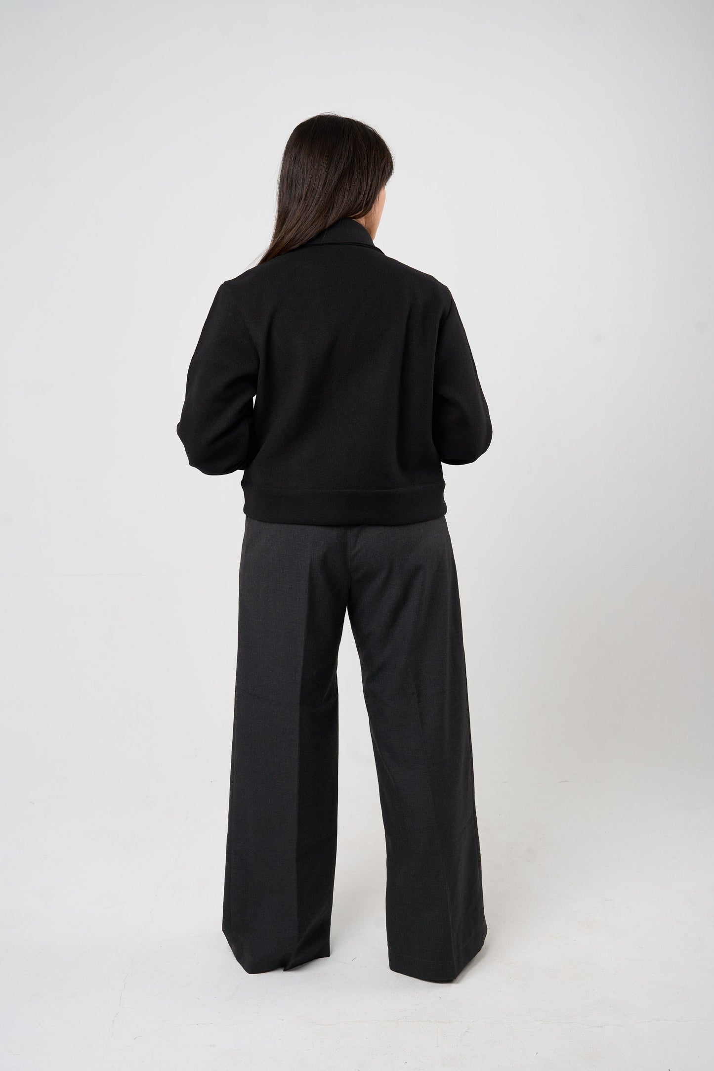 Black Cropped Overshirt