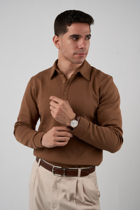 Warm Taupe Polo