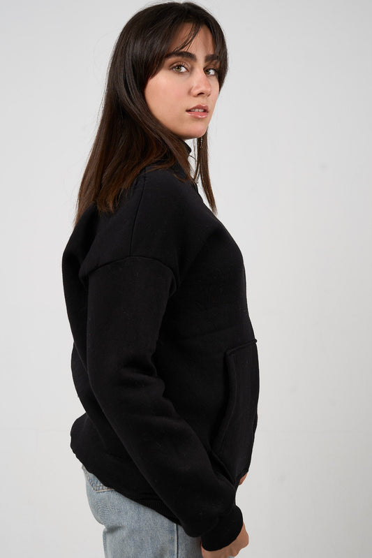 Black Zip-up Sweatshirt