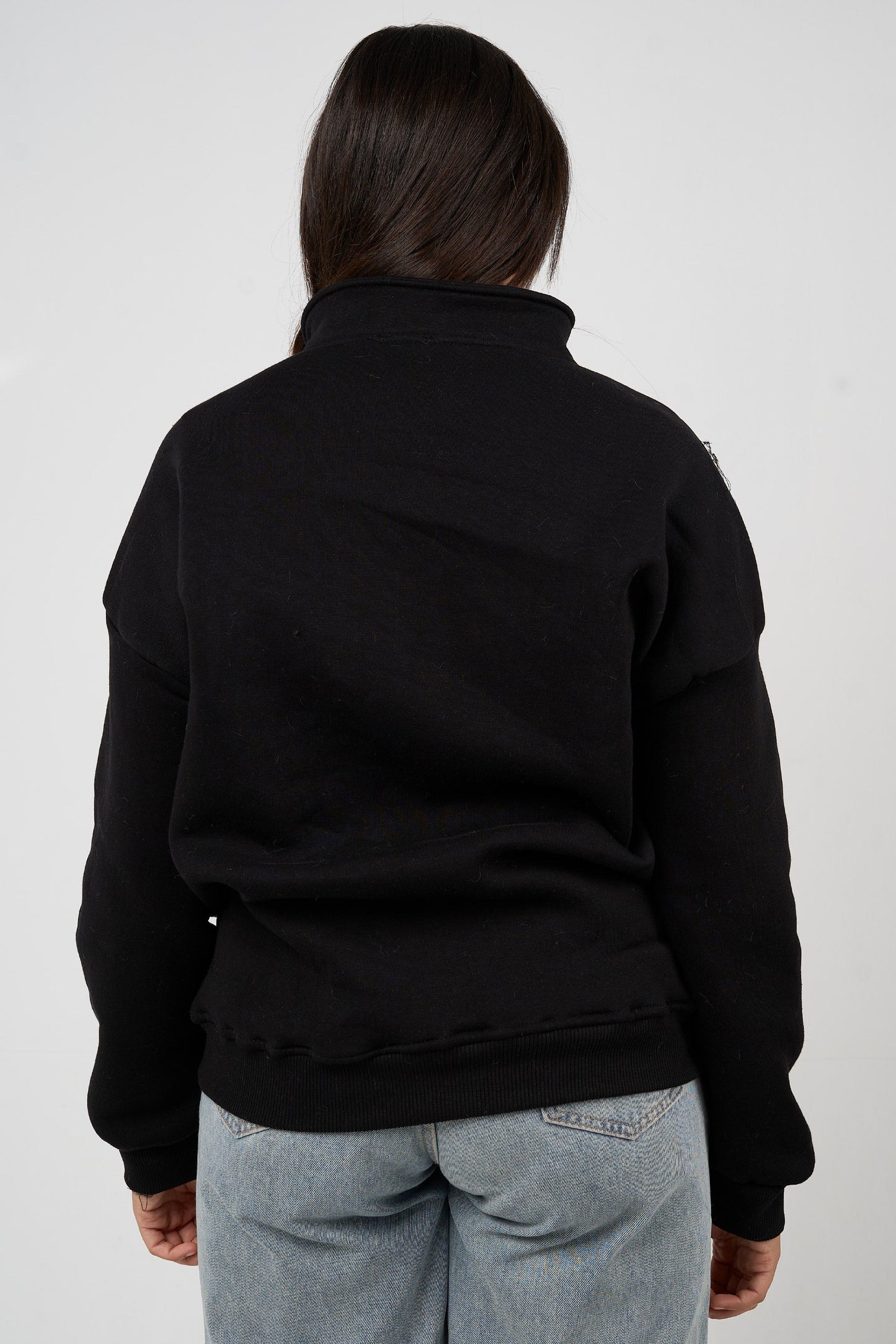 Black Zip-up Sweatshirt