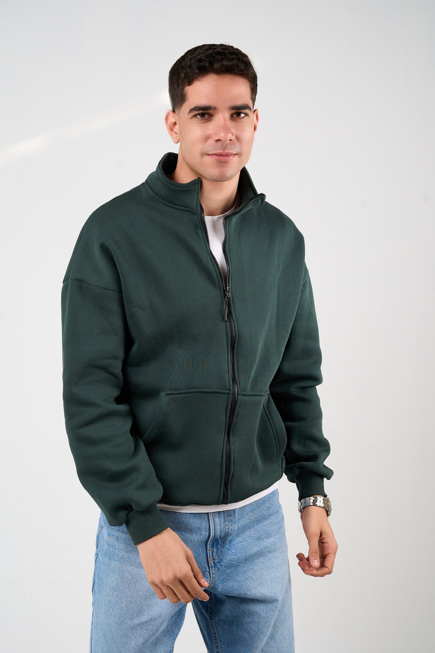 Emerald Zip-up Sweatshirt