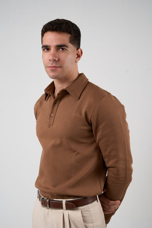 Warm Taupe Polo