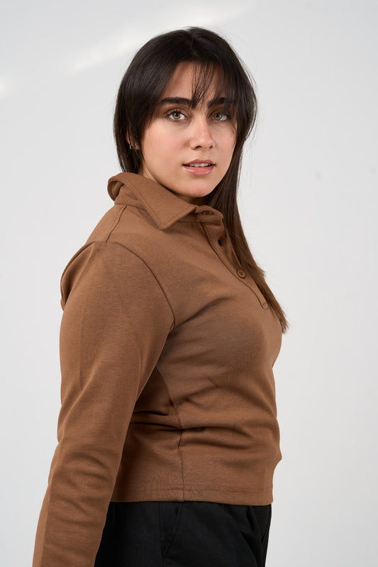 Warm Taupe Polo