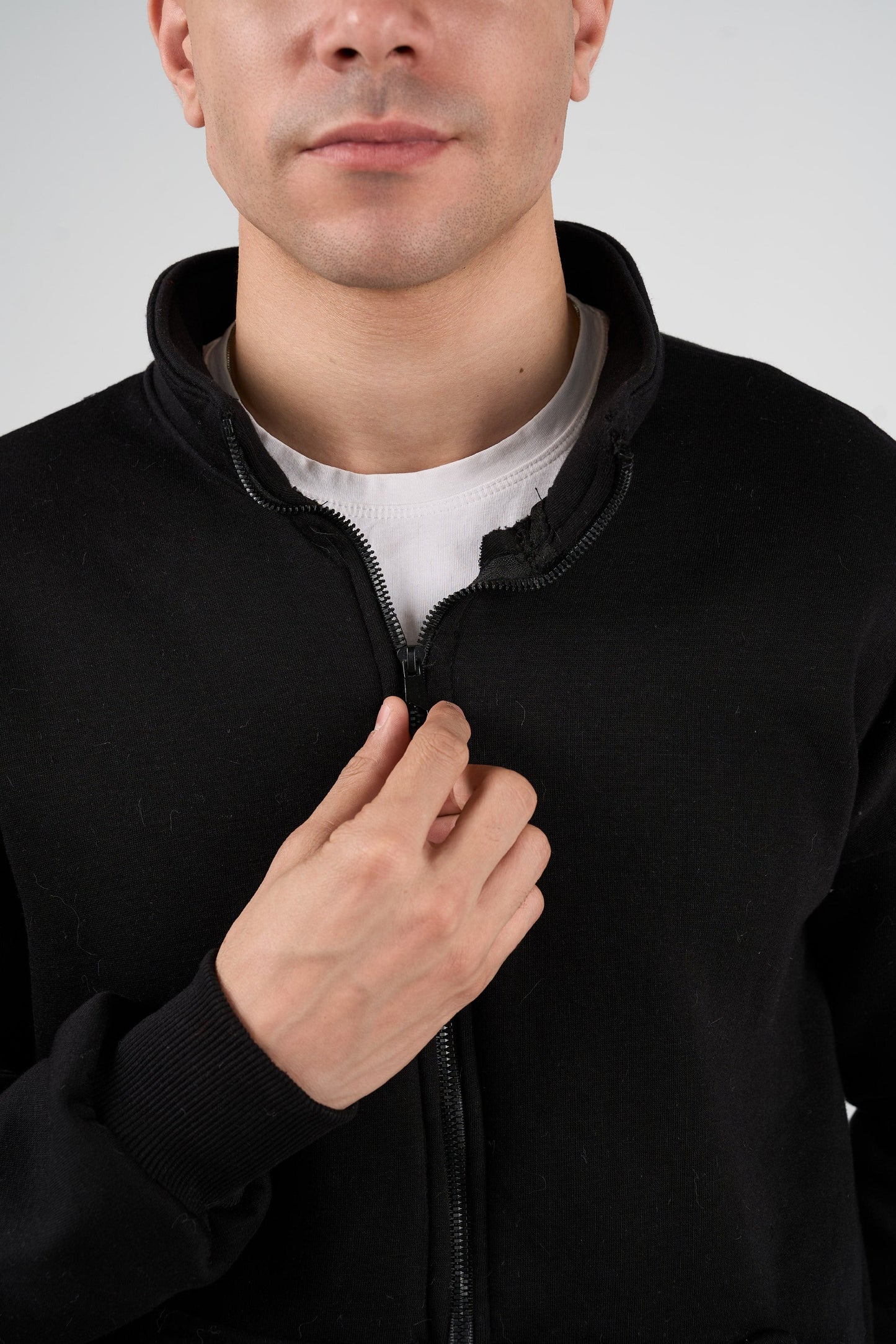 Black Zip-up Sweatshirt