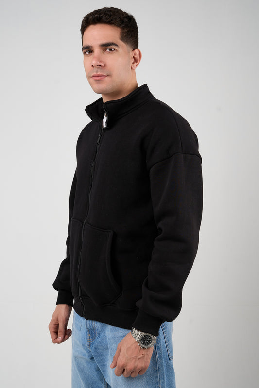 Black Zip-up Sweatshirt