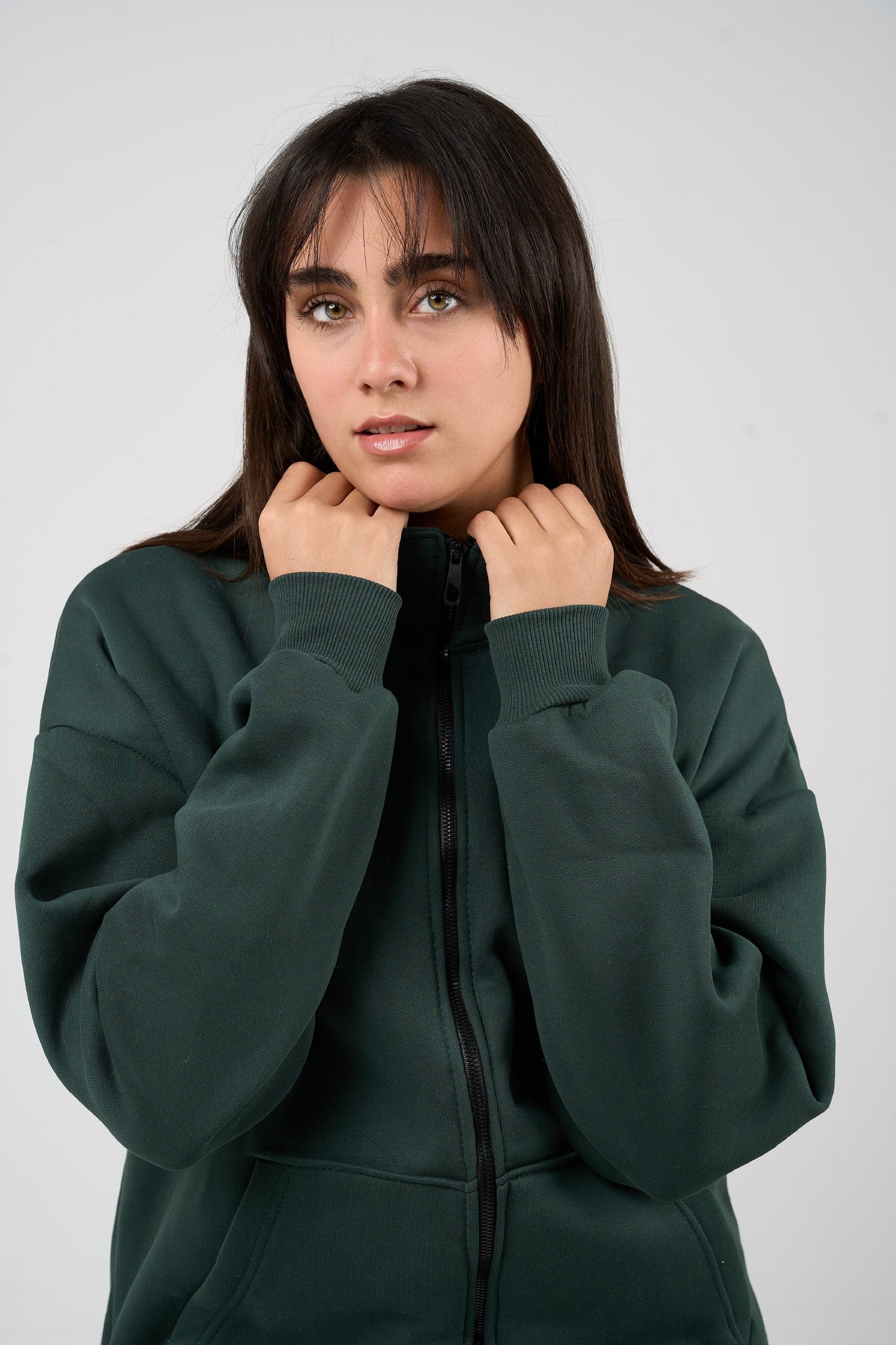 Emerald Zip-up Sweatshirt