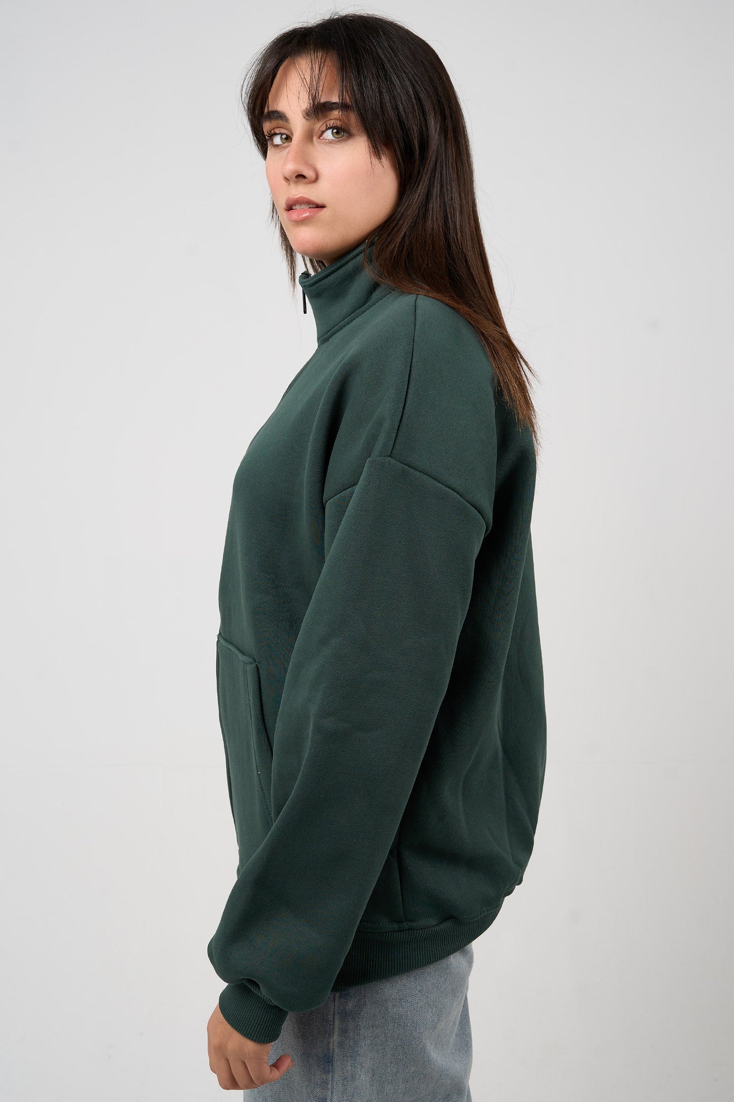 Emerald Zip-up Sweatshirt
